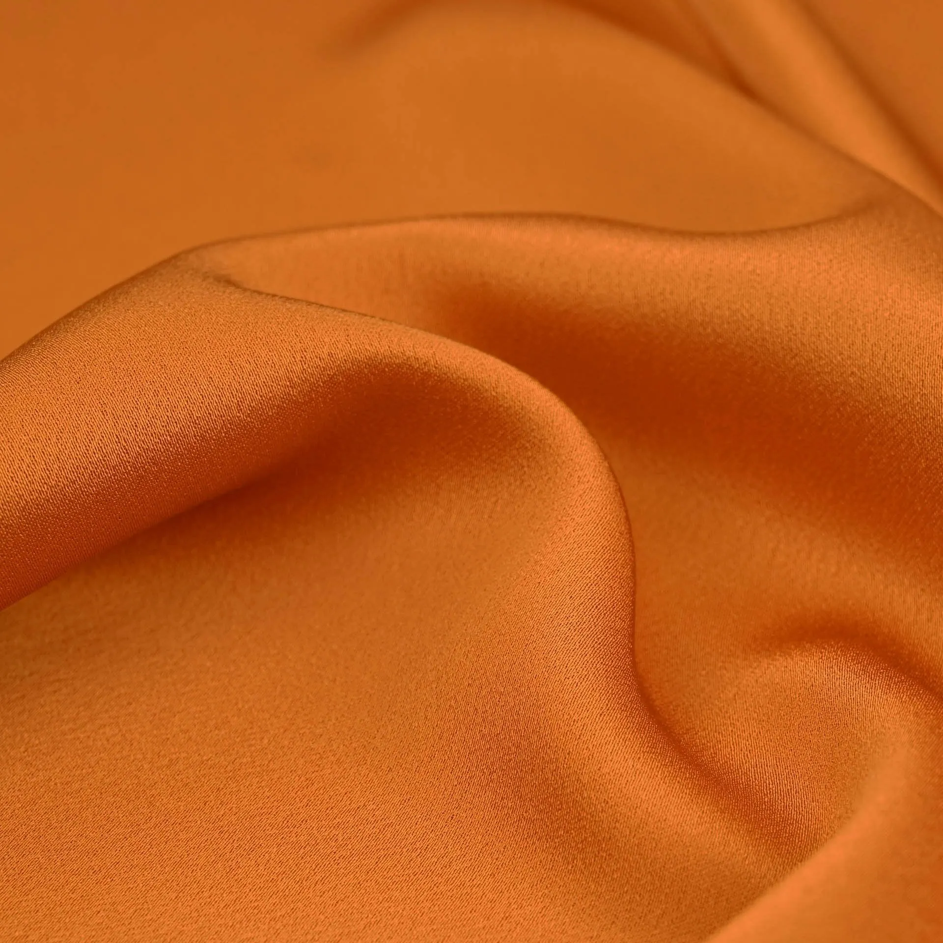 Orange Satin Crepe Fabric 96904