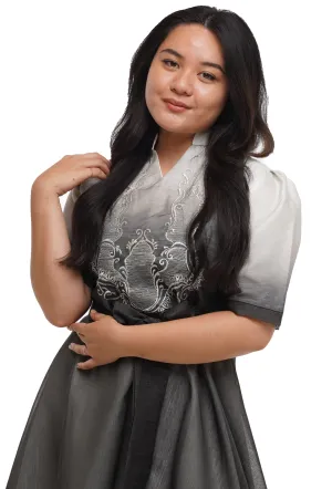 Organza Black Premium Barong Dress - Steph  -JV454