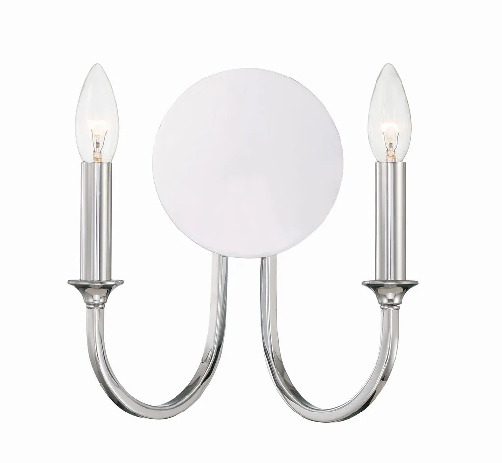 Payton 2 Light Polished Chrome Sconce