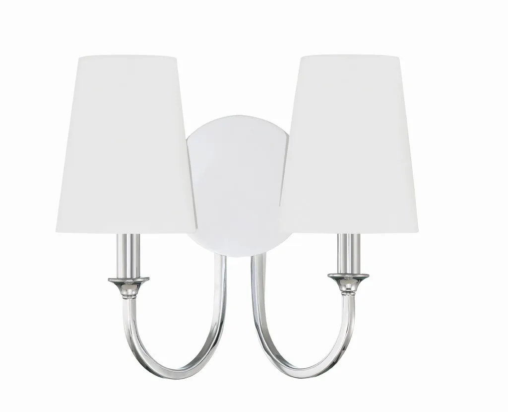 Payton 2 Light Polished Chrome Sconce