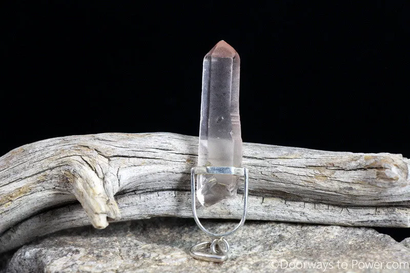 Pink Seed Lemurian Master Dow Pendant