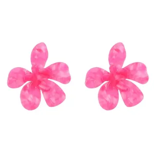 Pre Order:  Acrylic Large Flower Earrings