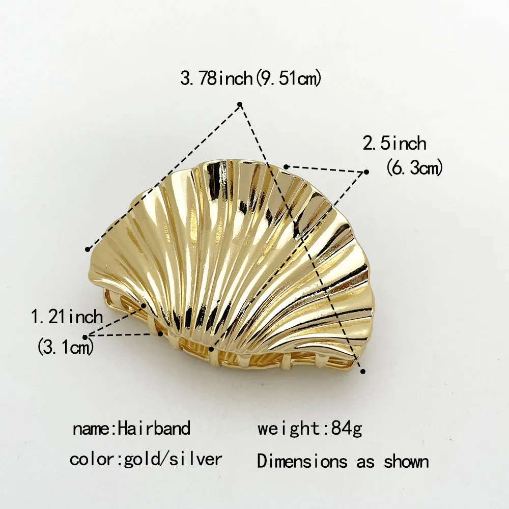 Pre Order:  Shell Pleated Hair Clip