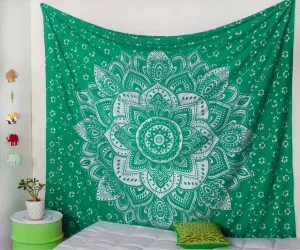 Pure Green Tapestry