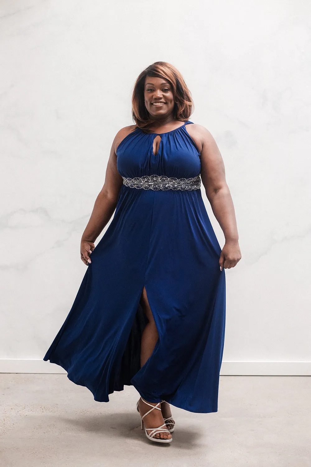 R&M Richards Women's Plus Size Evening Gown