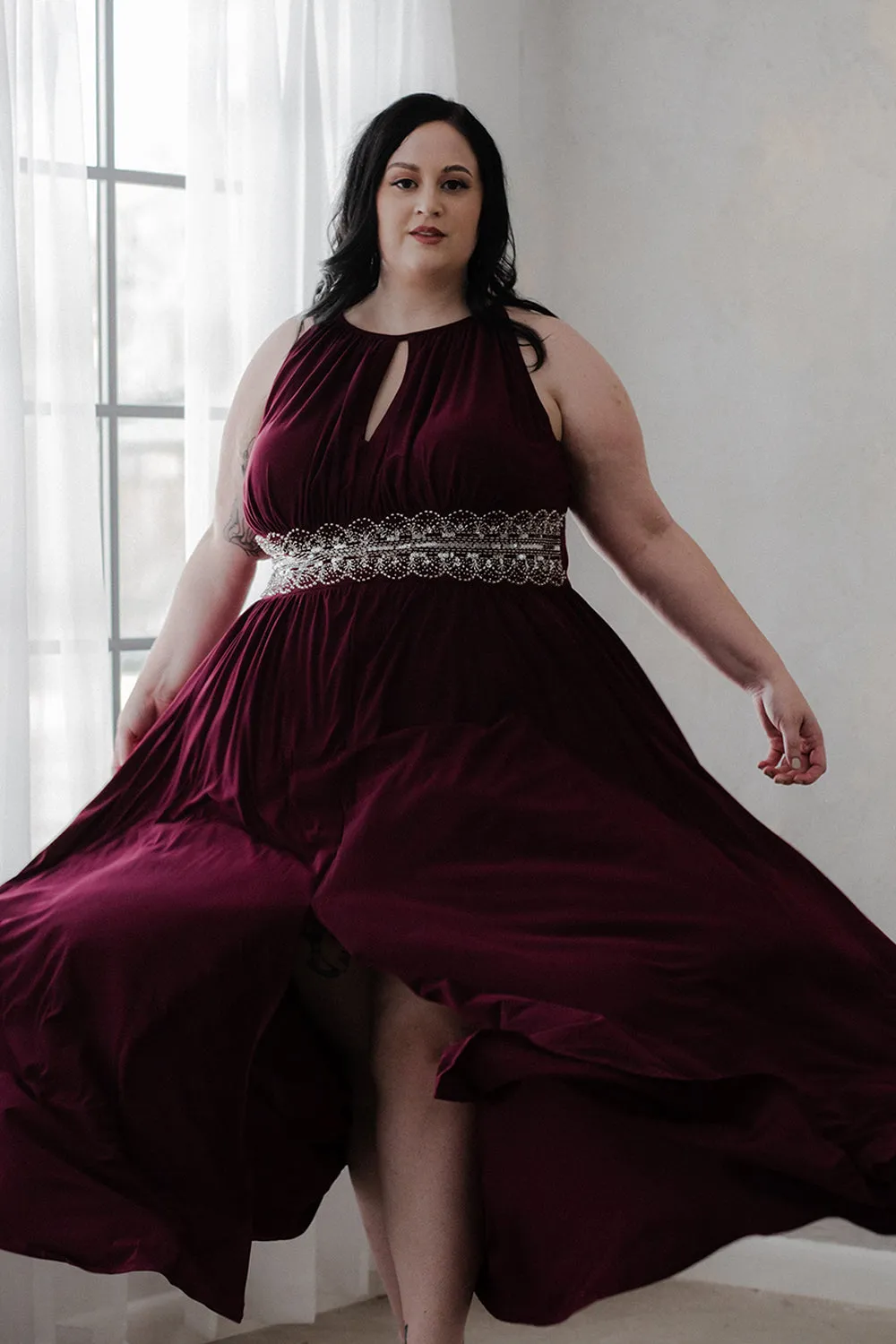 R&M Richards Women's Plus Size Evening Gown