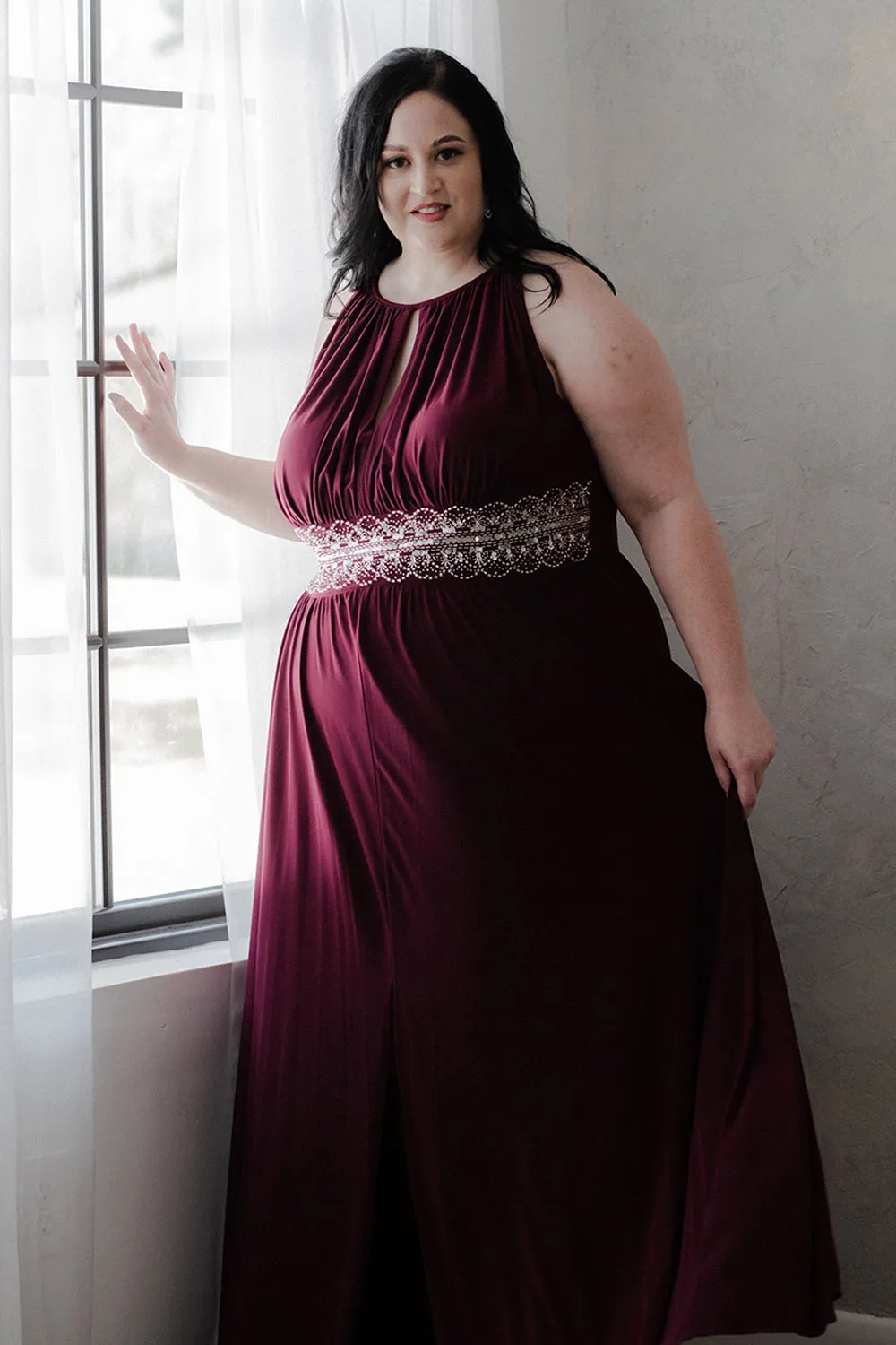 R&M Richards Women's Plus Size Evening Gown