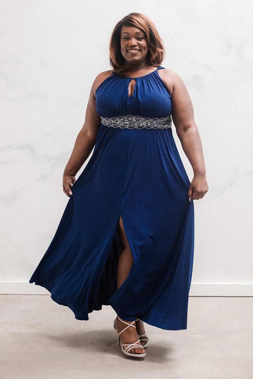 R&M Richards Women's Plus Size Evening Gown