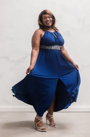 R&M Richards Women's Plus Size Evening Gown