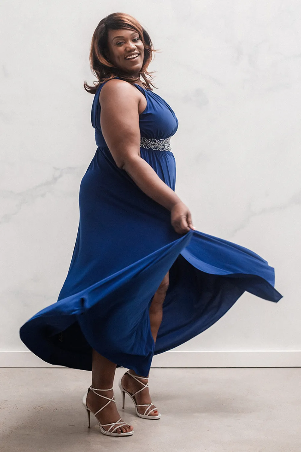 R&M Richards Women's Plus Size Evening Gown