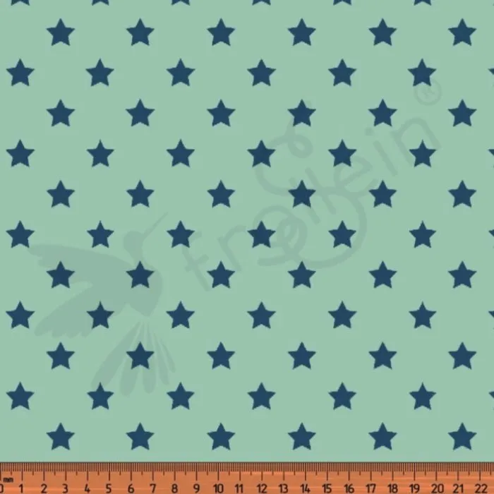 Remnant 35-inch - Cotton Jersey - Stars - Mint