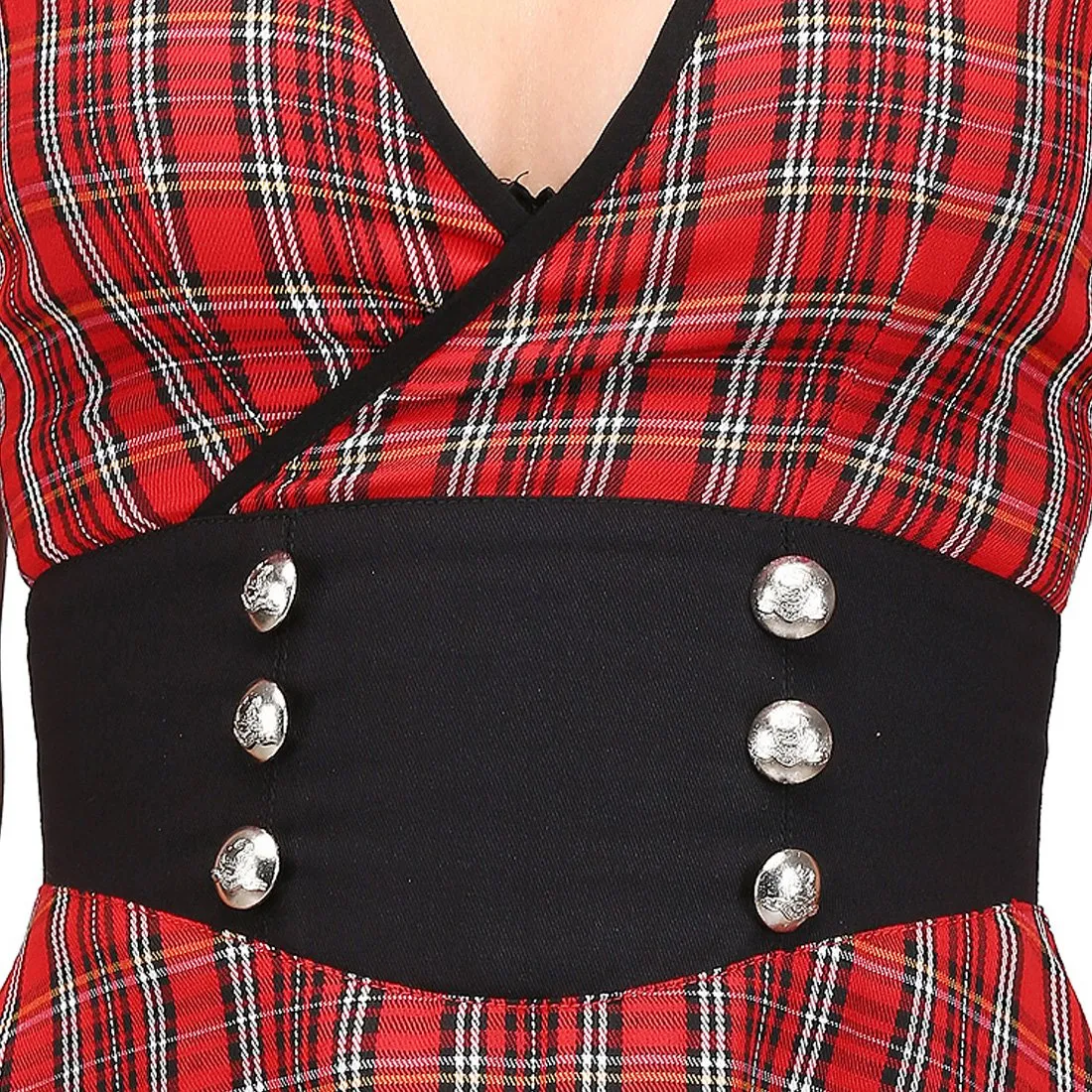 Retro Tartan Short Dress