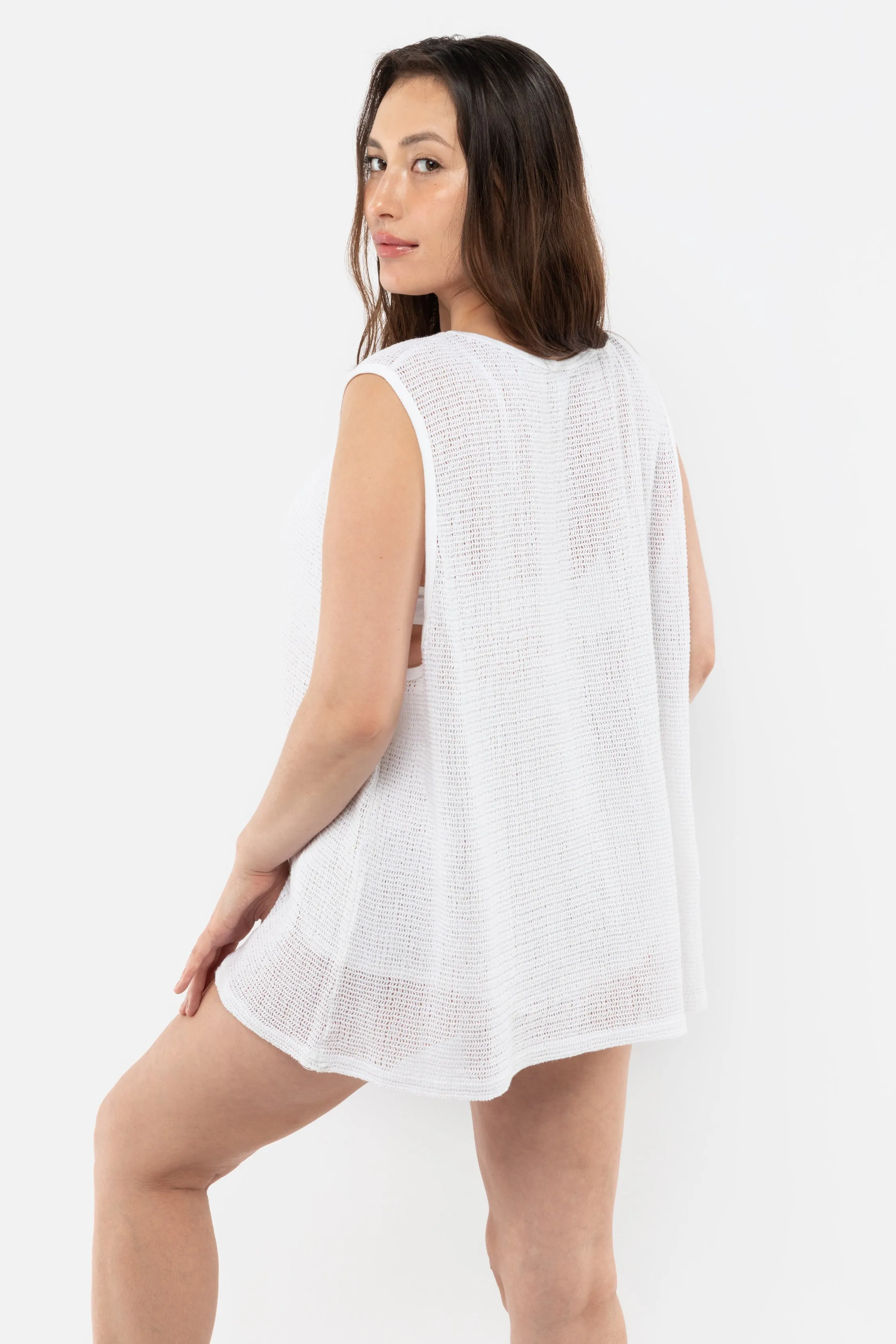 RIN15GD - Unisex Cotton Fishnet Tank Top