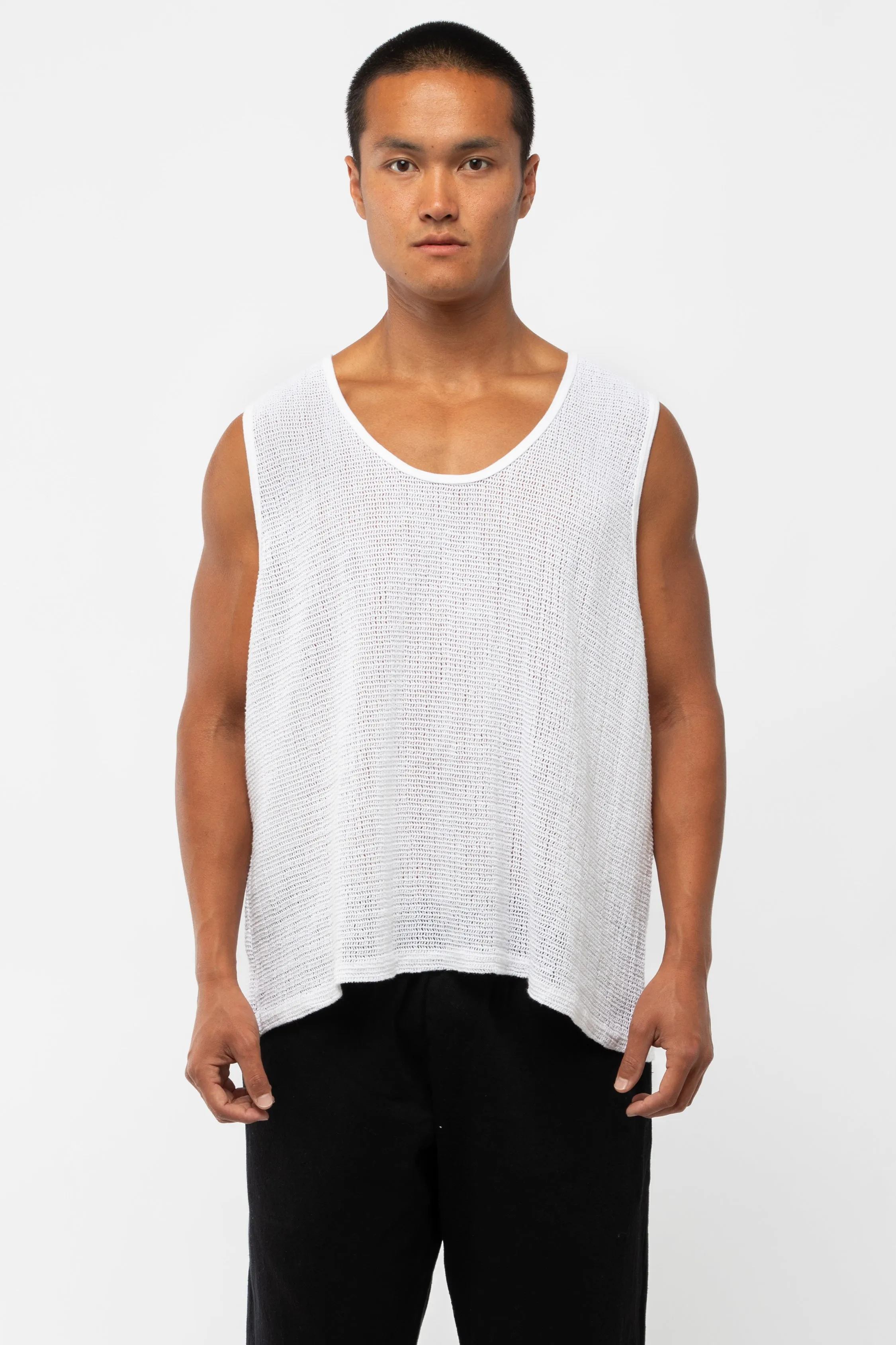 RIN15GD - Unisex Cotton Fishnet Tank Top