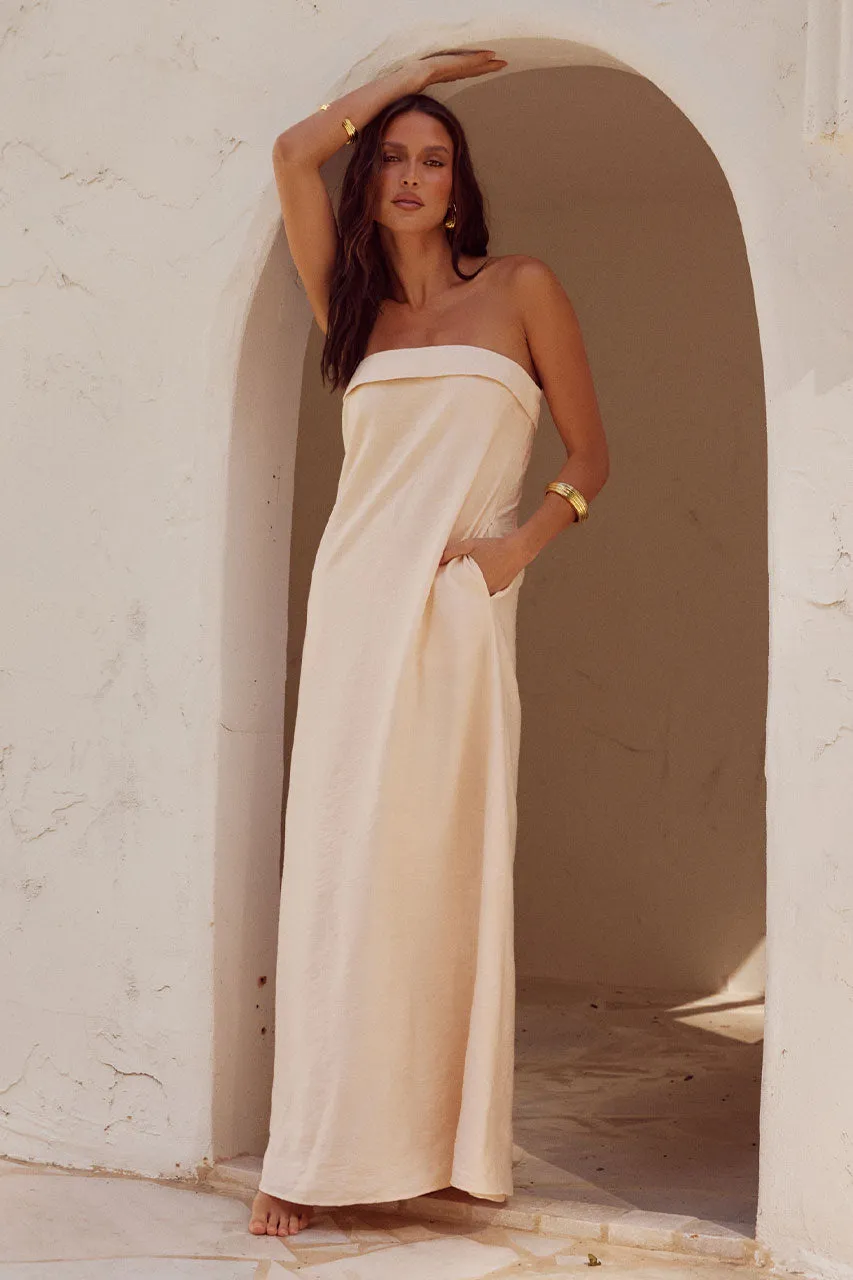 SAPHIRA MAXI DRESS - STONE