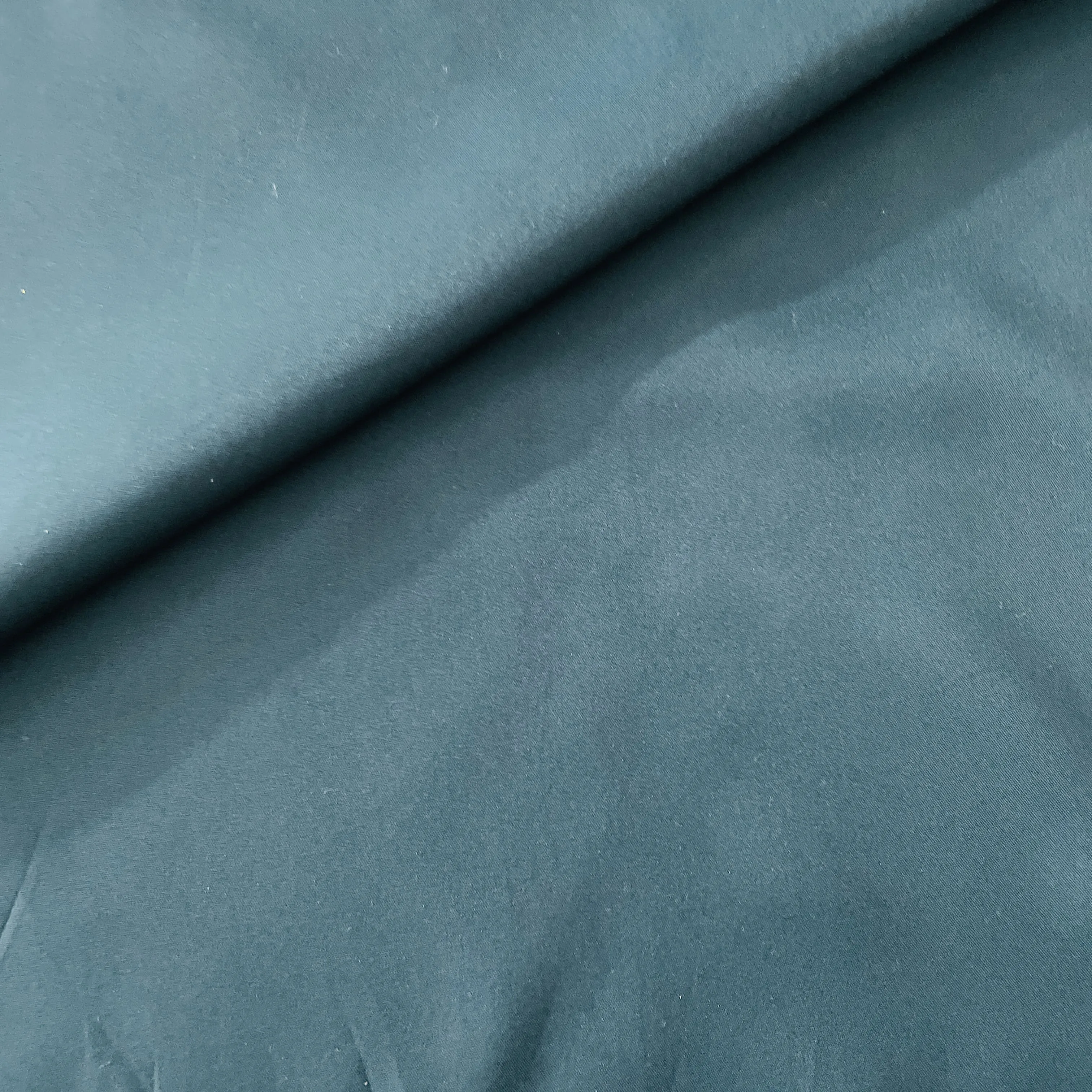 Teal Green Solid Butter Crepe Fabric