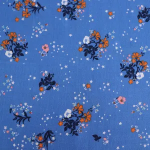 Viscose Crepe - Star Floral - END OF BOLT 67cm