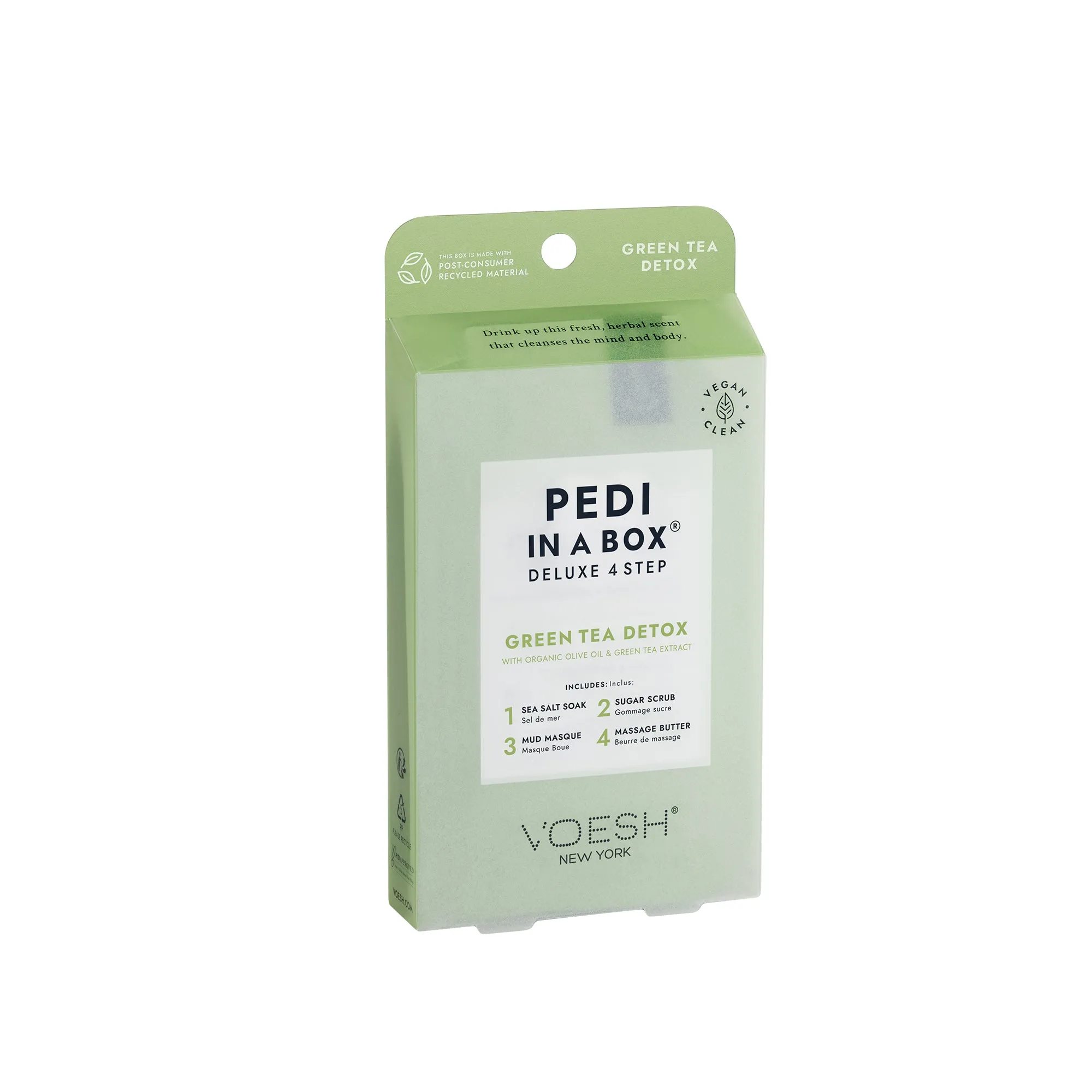 Voesh Deluxe 4 Step Pedi-in-a-Box Green Tea Detox